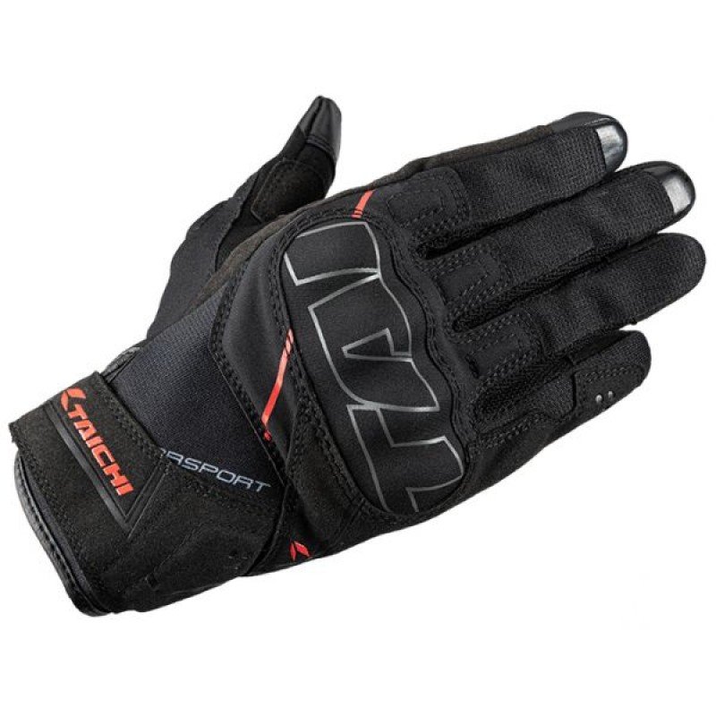 RS Taichi RST 455 Stroke Air Black Red Gloves