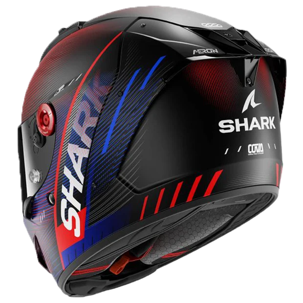Shark Aeron Speed Tech Matt DBR Carbon Blue Red - Image 3