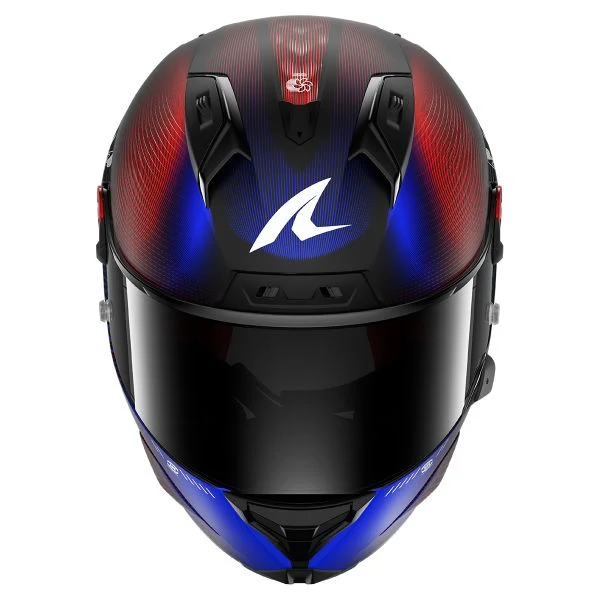Shark Aeron Speed Tech Matt DBR Carbon Blue Red - Image 4