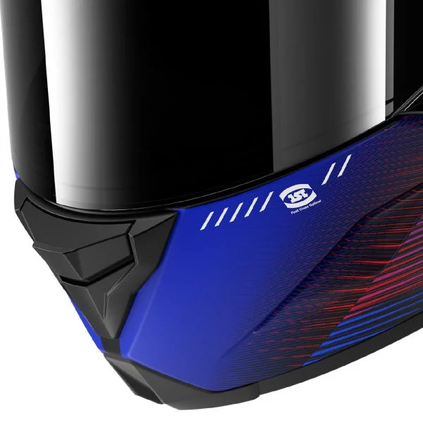 Shark Aeron Speed Tech Matt DBR Carbon Blue Red - Image 5