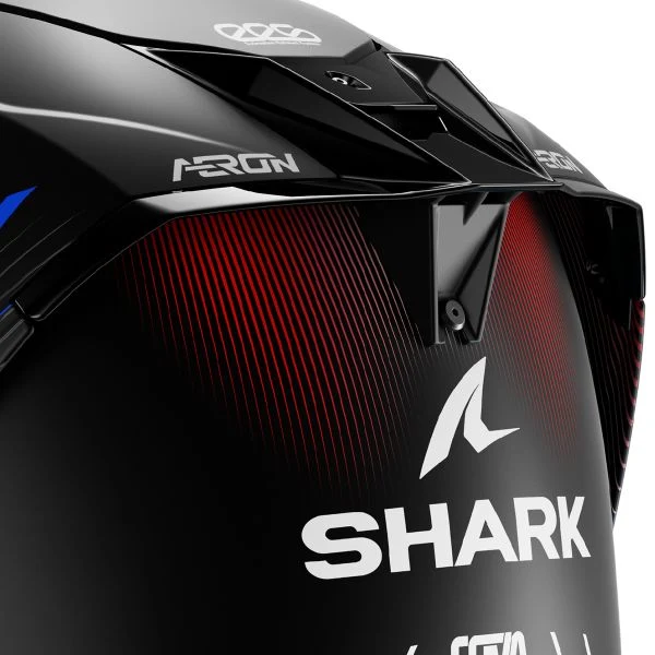 Shark Aeron Speed Tech Matt DBR Carbon Blue Red - Image 6