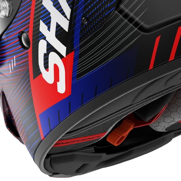 Shark Aeron Speed Tech Matt DBR Carbon Blue Red - Image 7