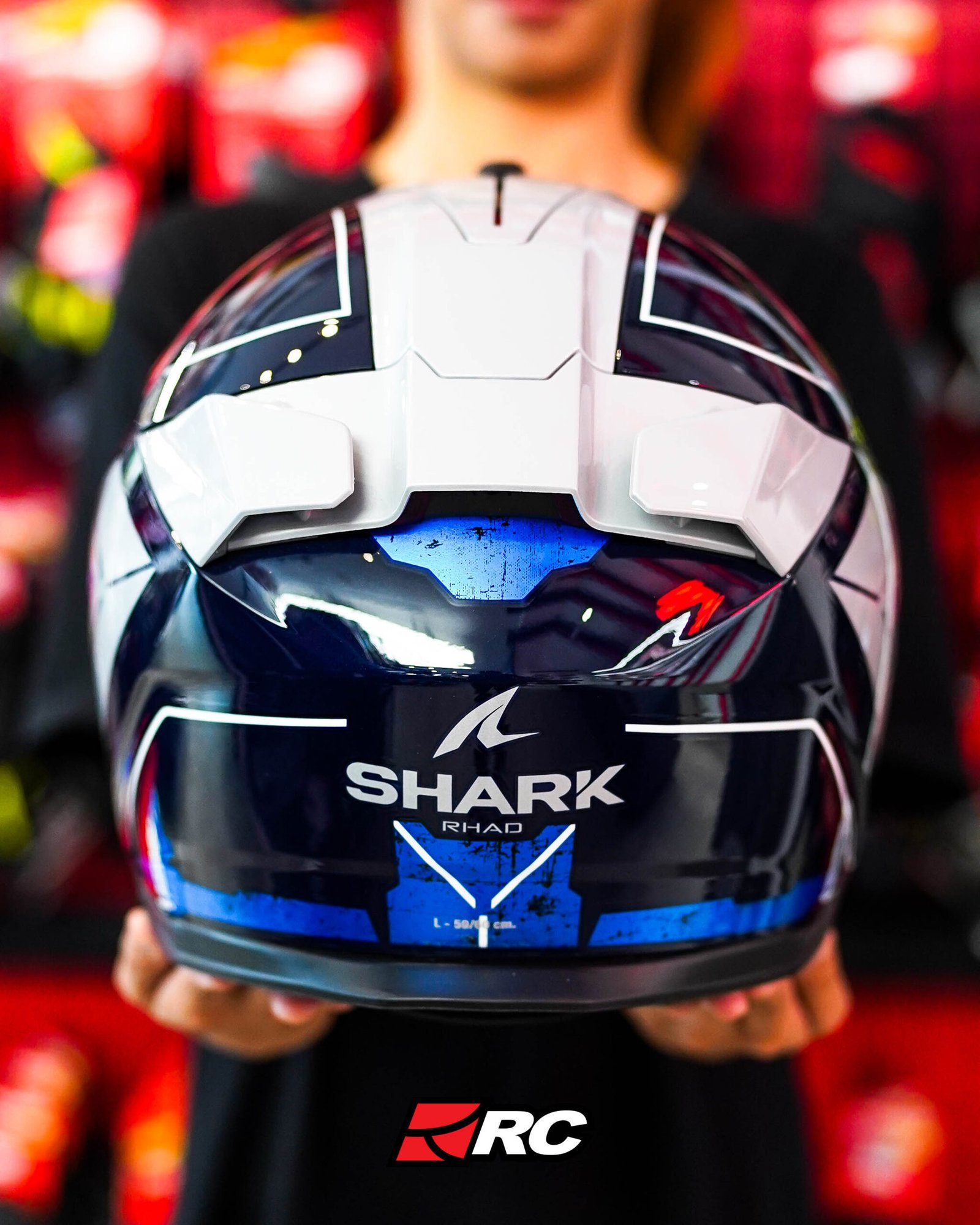 Shark Skwal i3 Rhad Blue Silver - Image 3