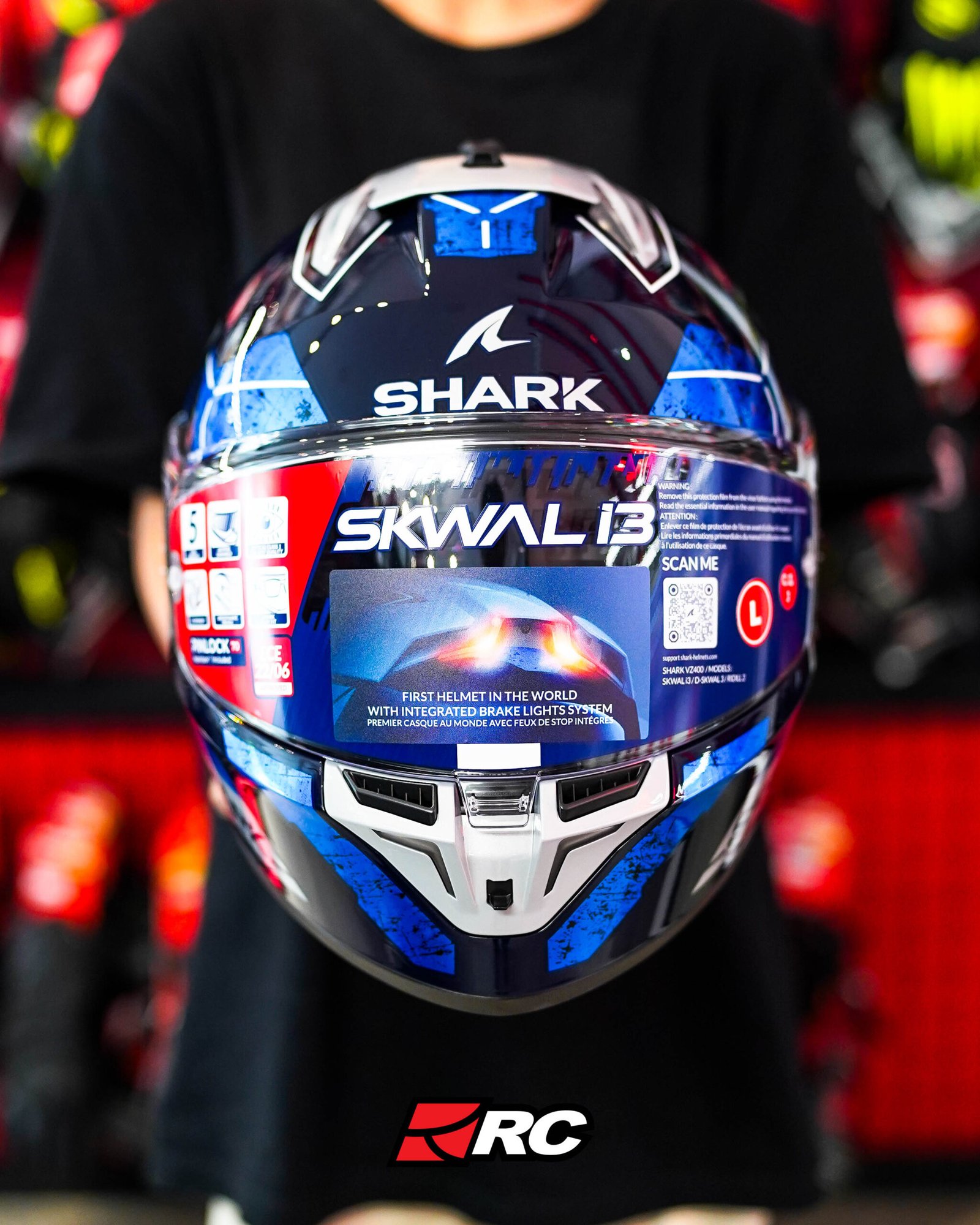 Shark Skwal i3 Rhad Blue Silver - Image 2