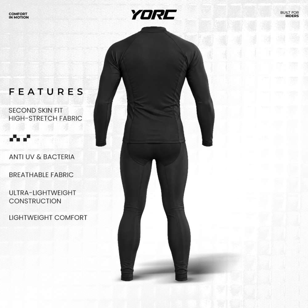 Alternative view of YORC YMU-2301 Inner Suit Black Bottom Inner