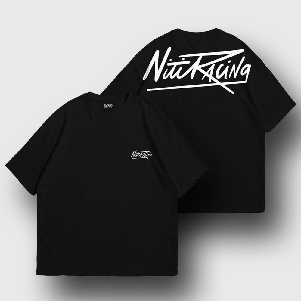 NitiRacing 2nd Edition Oversized Premium Black T-Shirt