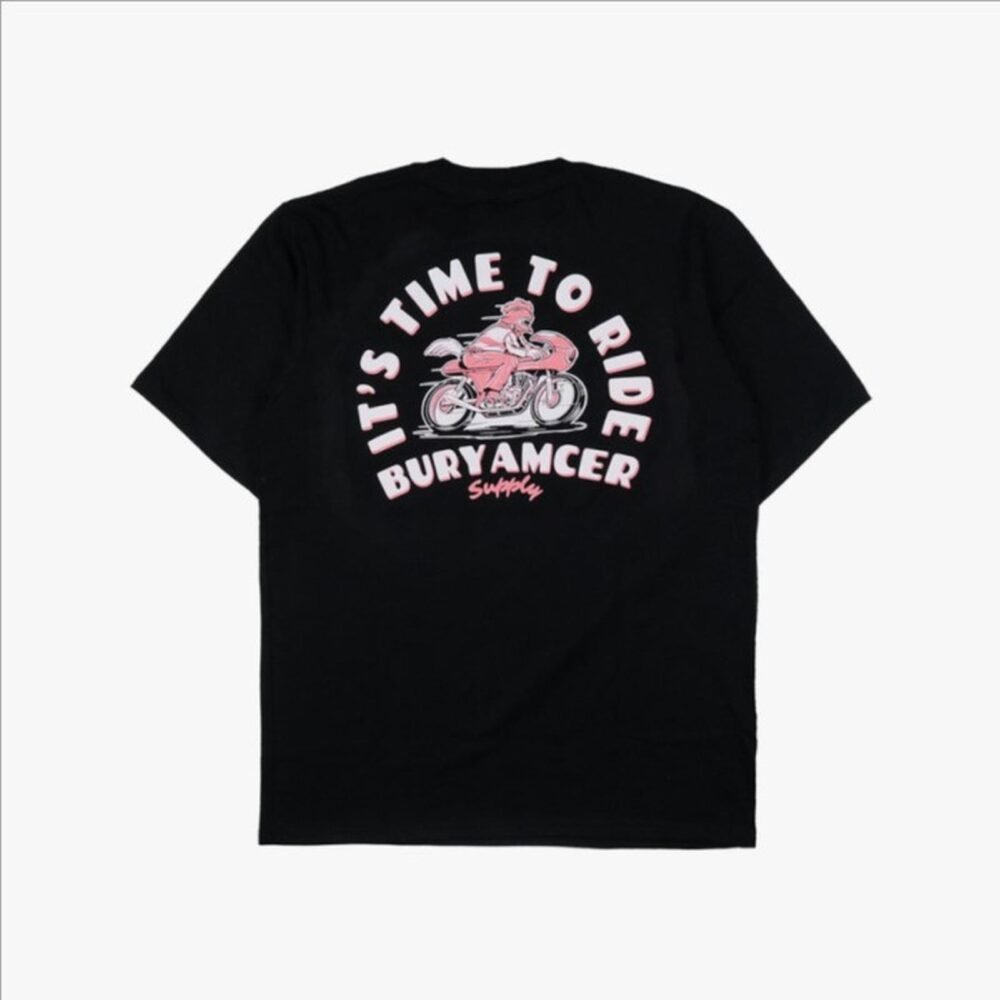 Buryamcer Ride Time Tee Black T-Shirt - Image 3