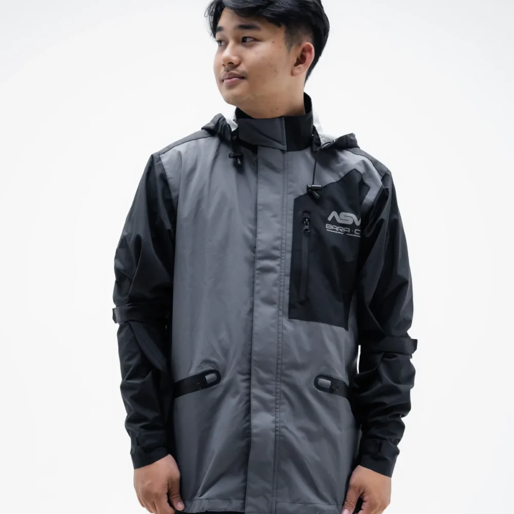ASV Baracuta Tactical Dark Grey Raincoat - Image 5