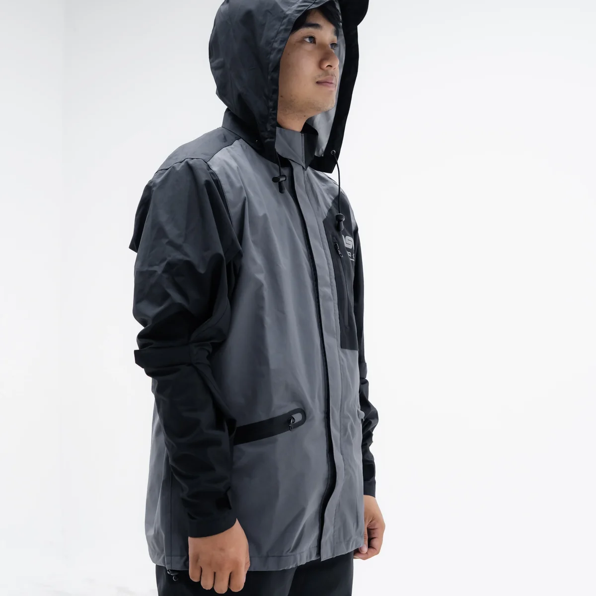 ASV Baracuta Tactical Dark Grey Raincoat - Image 3