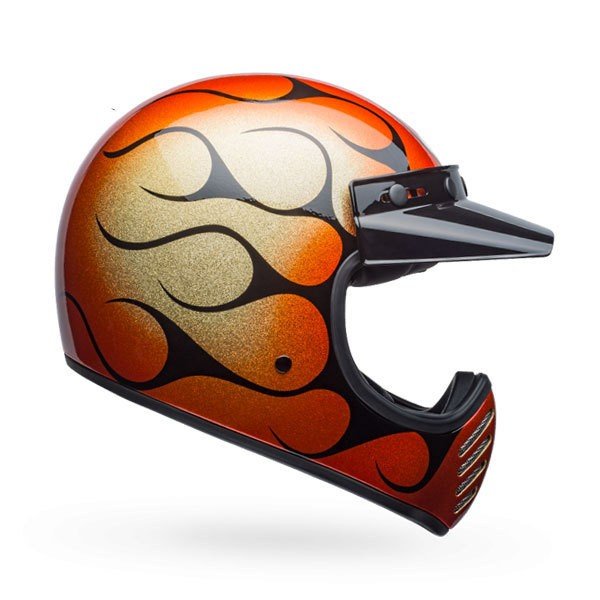 Alternative view of HBell Moto 3 Chemical Candy Flames Orange Black