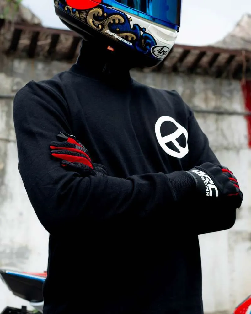 YORC B01 Largo Logo Type Black Hoodie