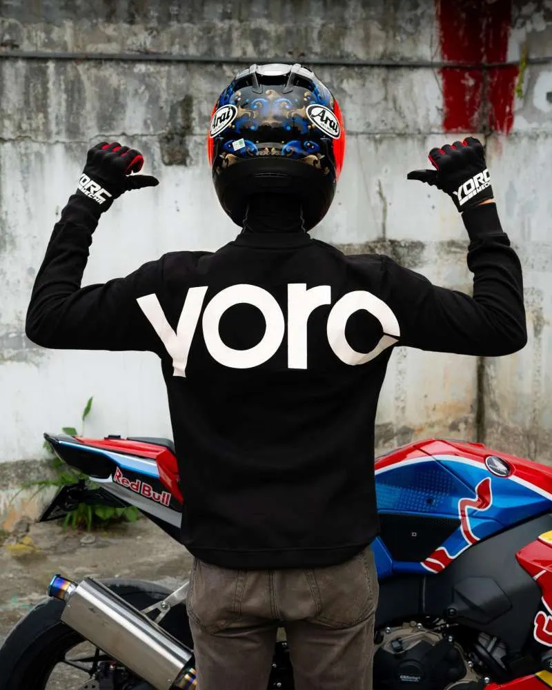 Alternative view of YORC B01 Largo Logo Type Black Hoodie