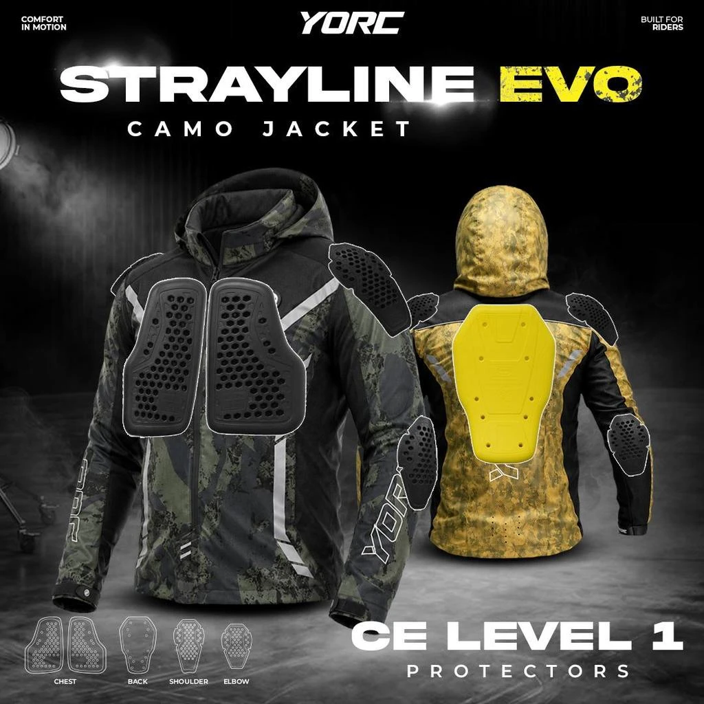 YORC B11-26 Strayline Evo Camo Brown Jacket - Image 3