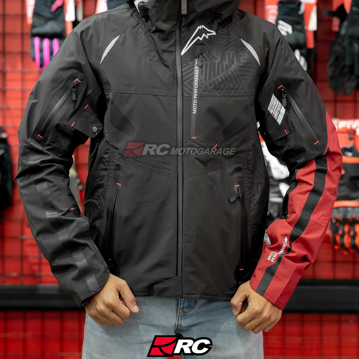 Kushitani K 2453 Amenite Black Red Jacket