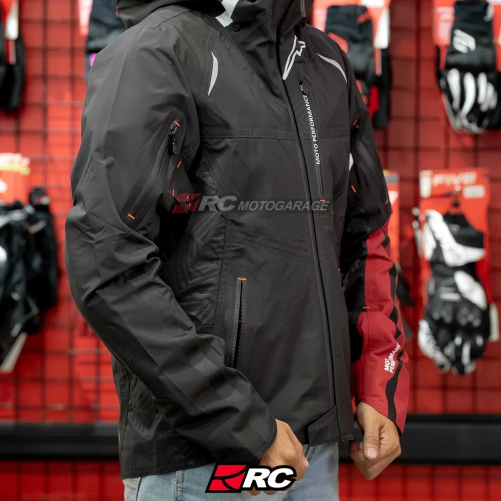 Alternative view of Kushitani K 2453 Amenite Black Red Jacket