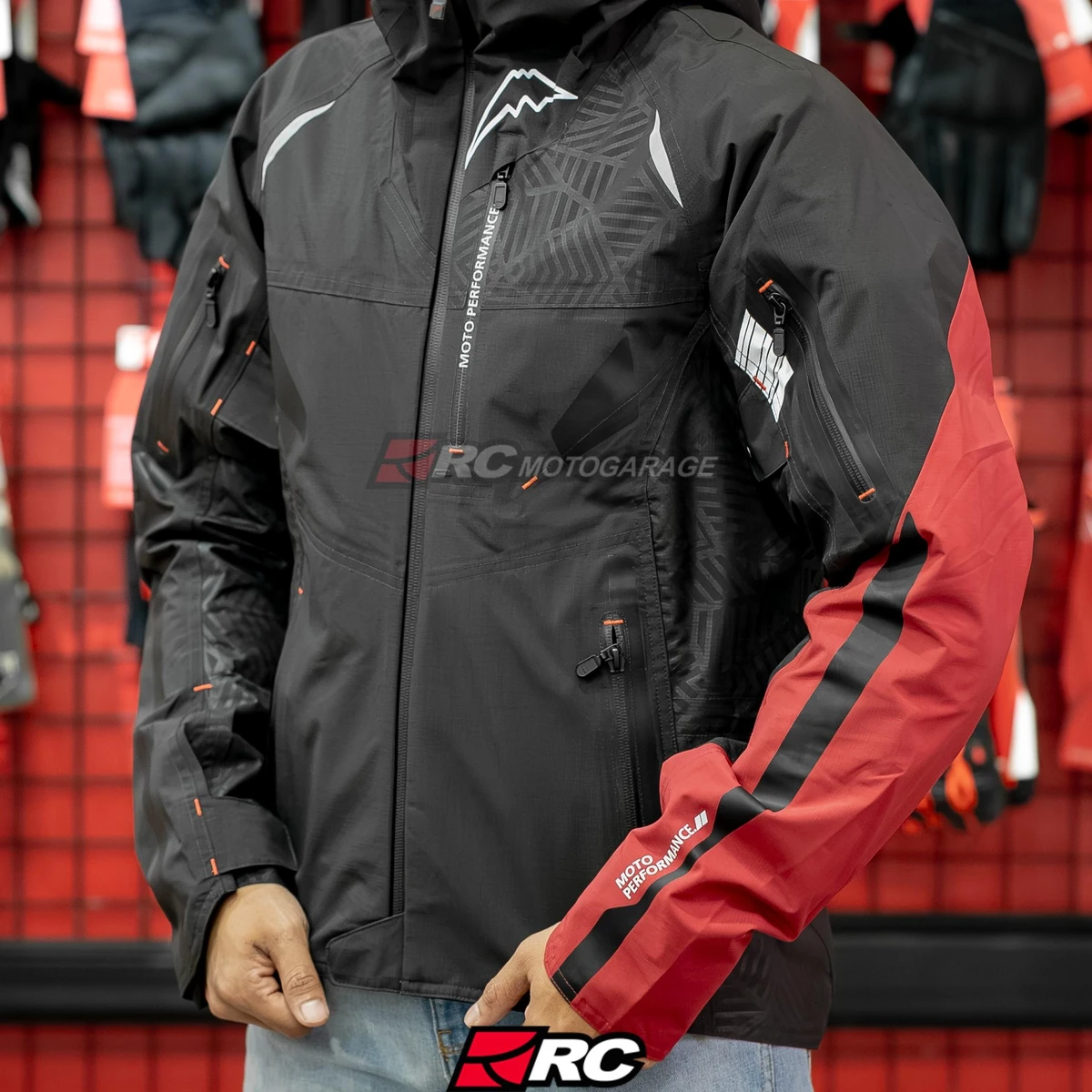 Kushitani K 2453 Amenite Black Red Jacket - Image 4