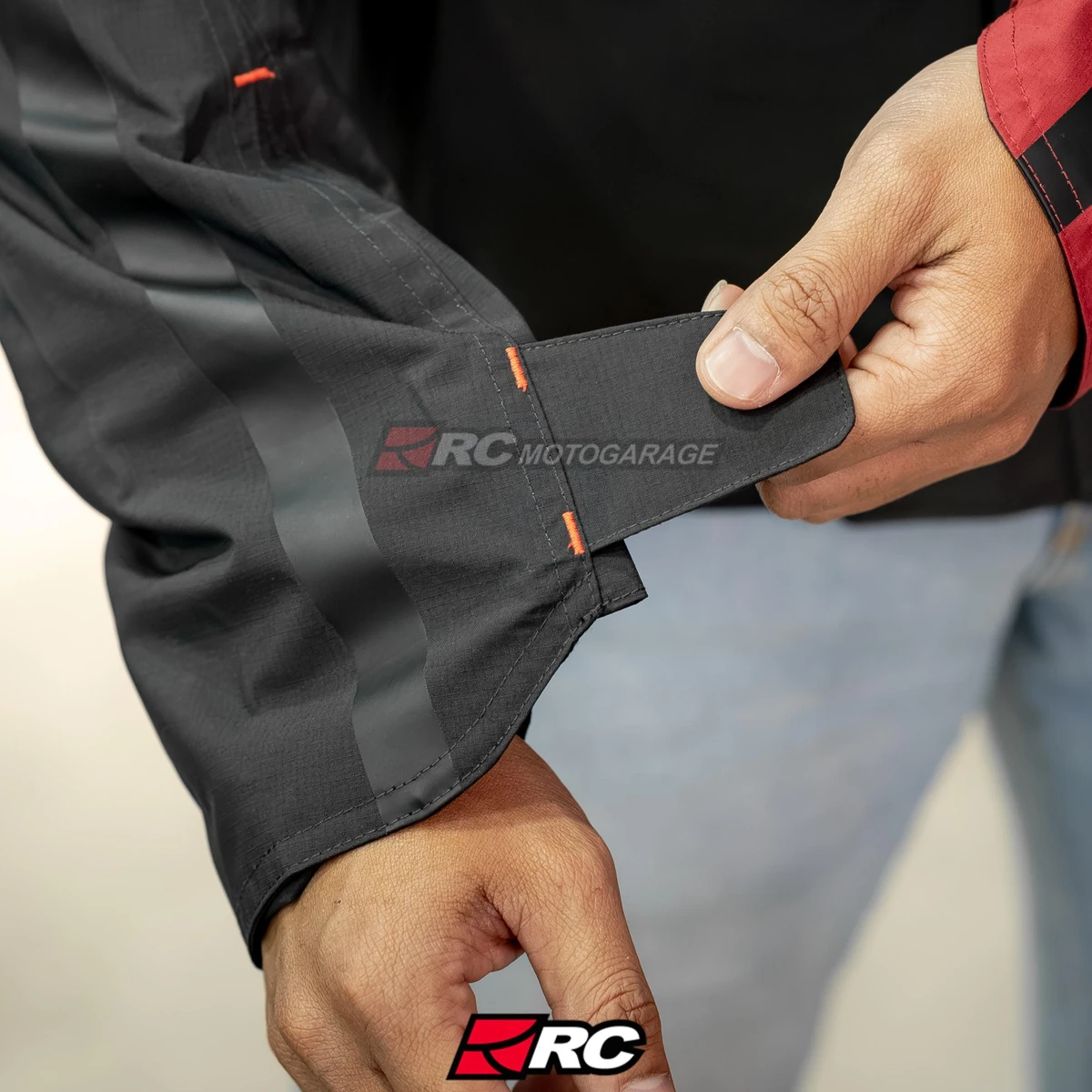 Kushitani K 2453 Amenite Black Red Jacket - Image 6