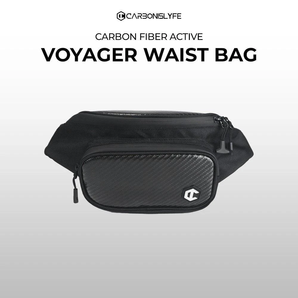 Carbon is Lyfe Active Voyager Glossy Waist Bag