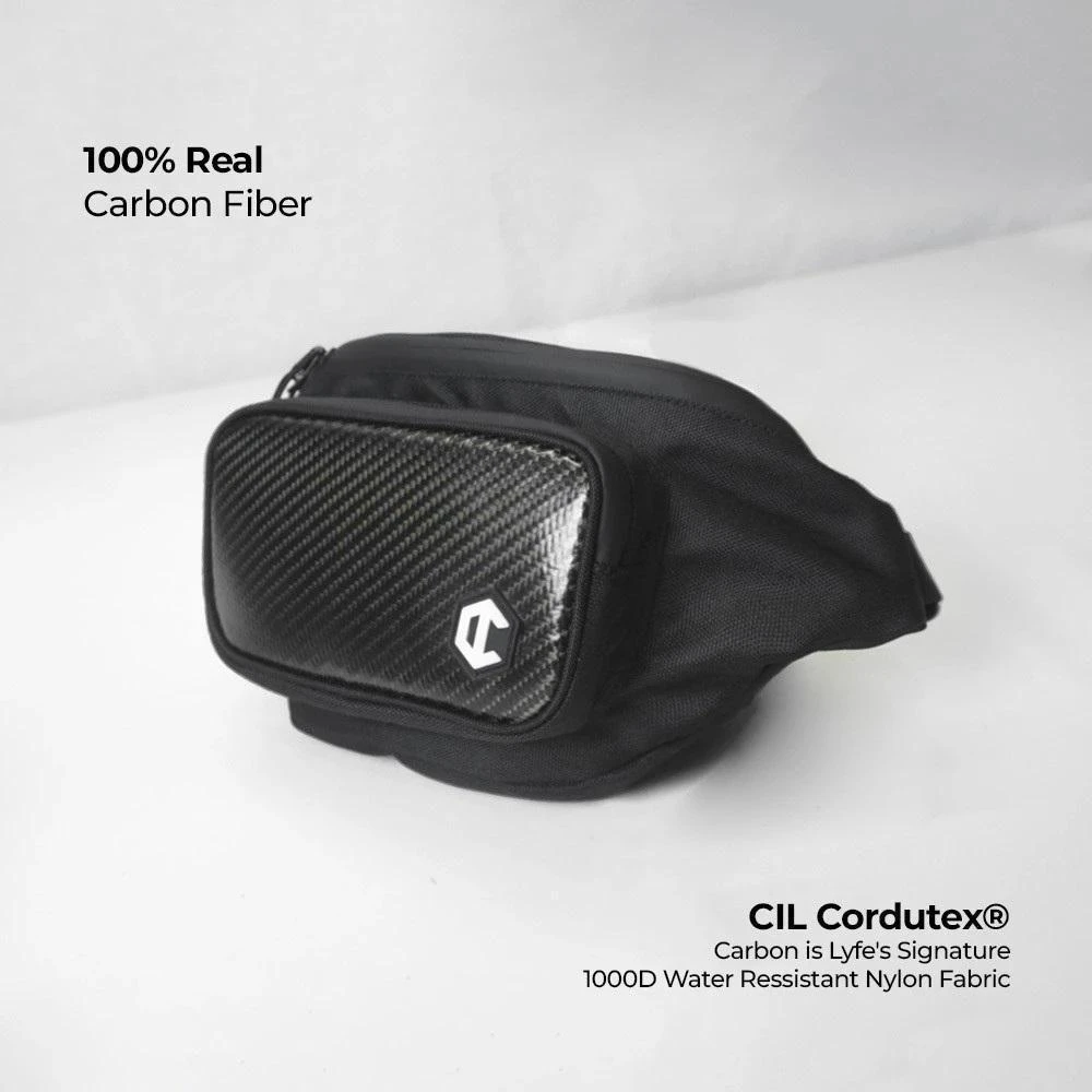 Alternative view of Carbon is Lyfe Active Voyager Glossy Waist Bag