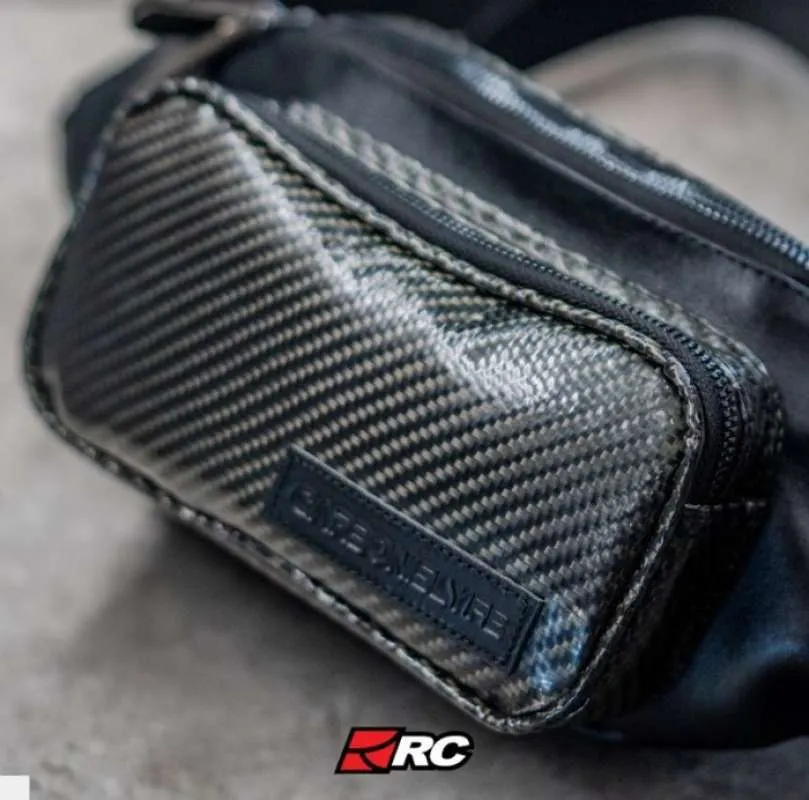 Carbon is Lyfe Premium Voyager Glossy Waist Bag