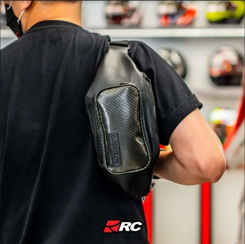 Alternative view of Carbon is Lyfe Premium Voyager Glossy Waist Bag
