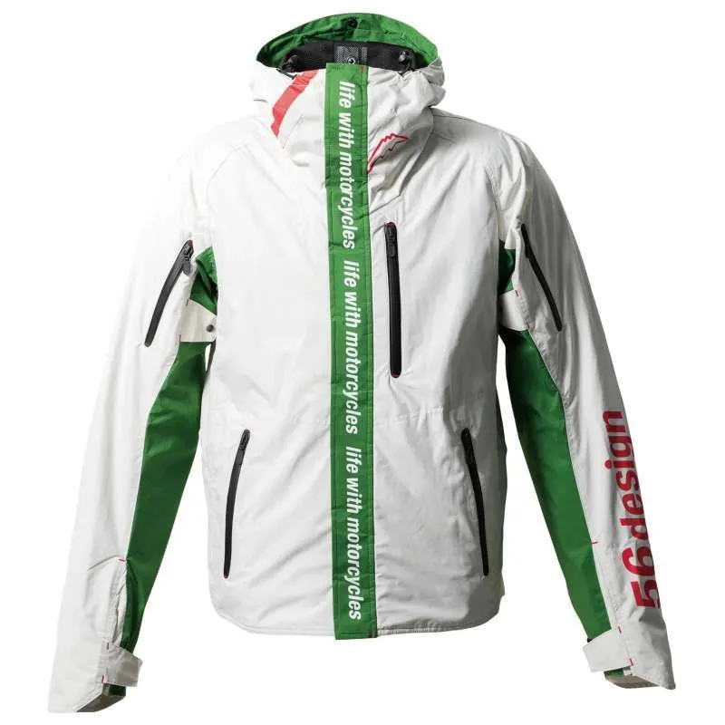56design Axis White Green Jacket