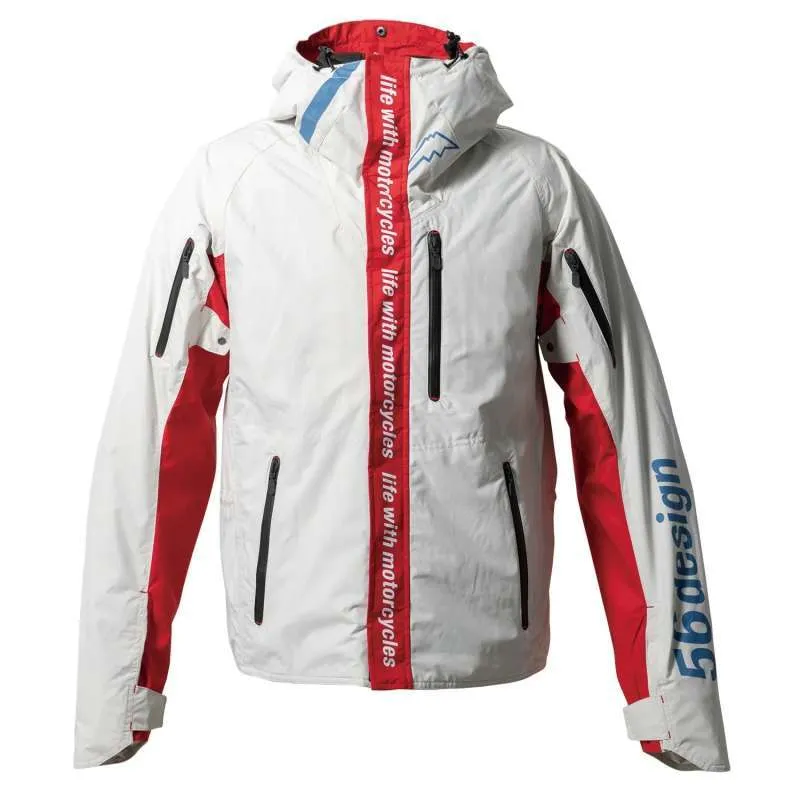 56design Axis White Red Jacket