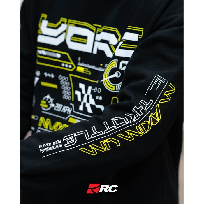 YORC Cyber Force Crewneck Black Hoodie - Image 3