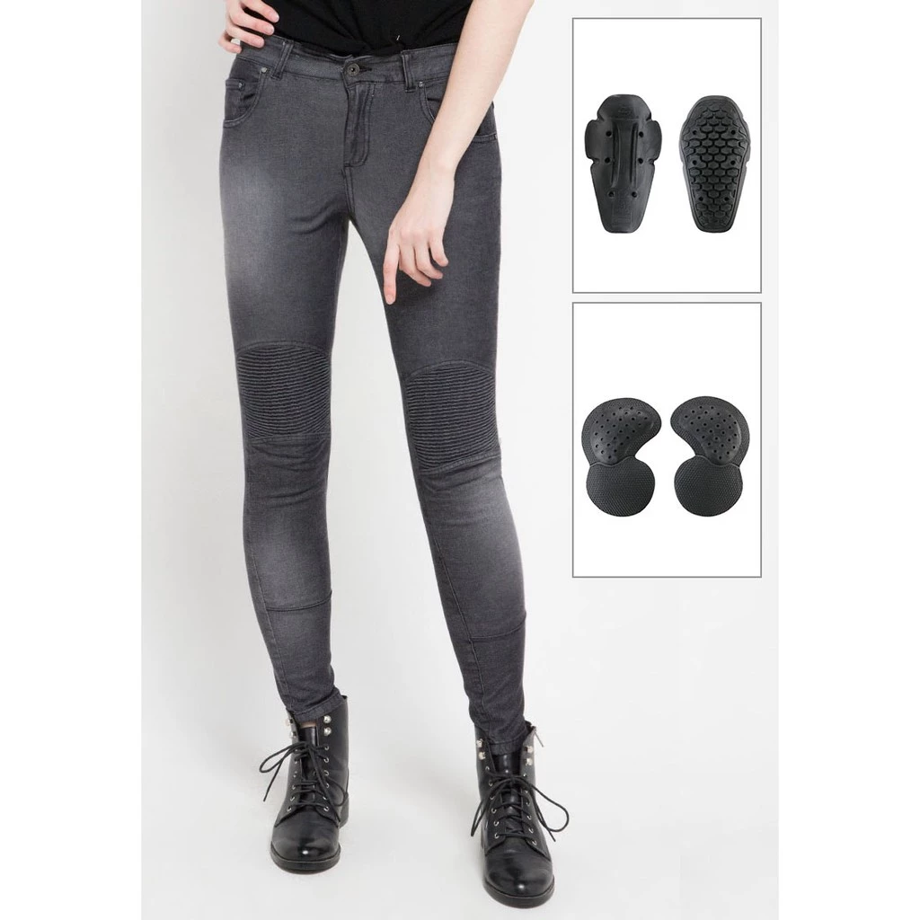 Mopez Awan Denim Women Black Pants - Image 2