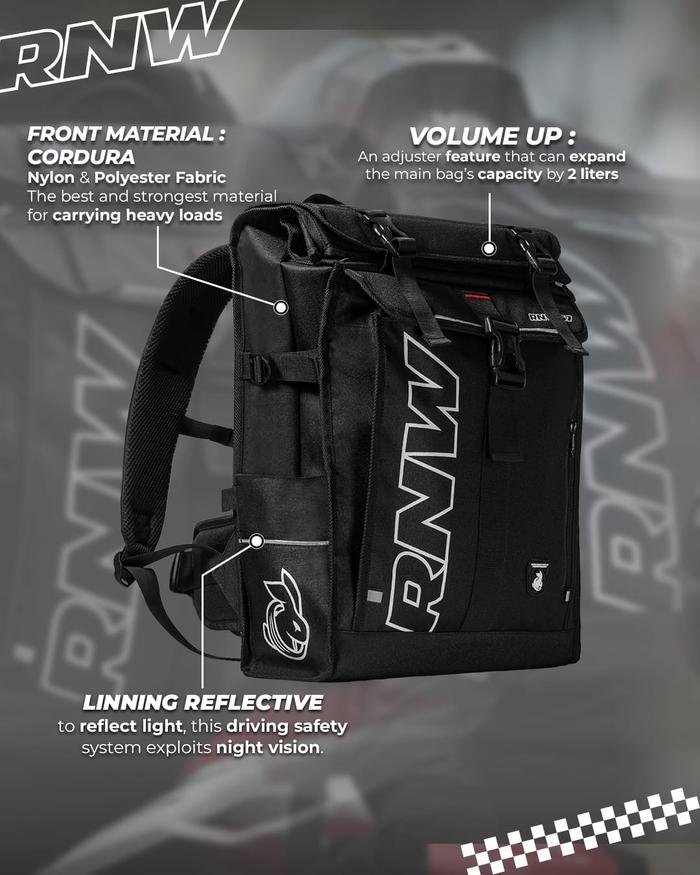 Alternative view of Rabbit and Wheels Lumens Black Backpack