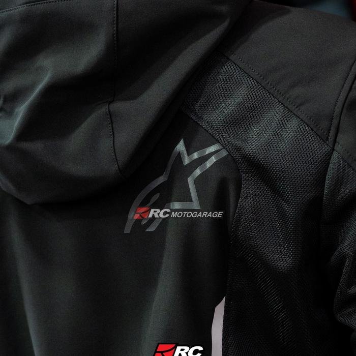 Alpinestars Crew Parka Air Asia Black White Jacket - Image 4