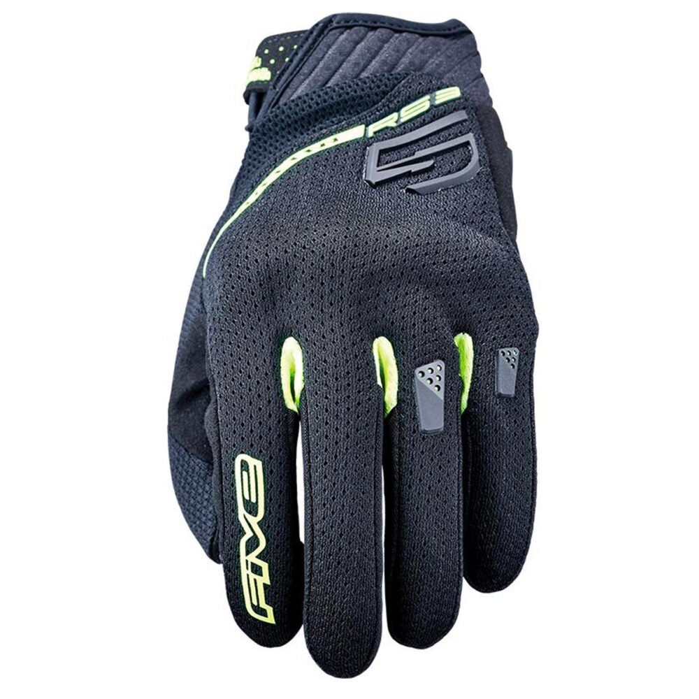 Five RS3 Evo Airflow Black Fluo Yellow Gloves