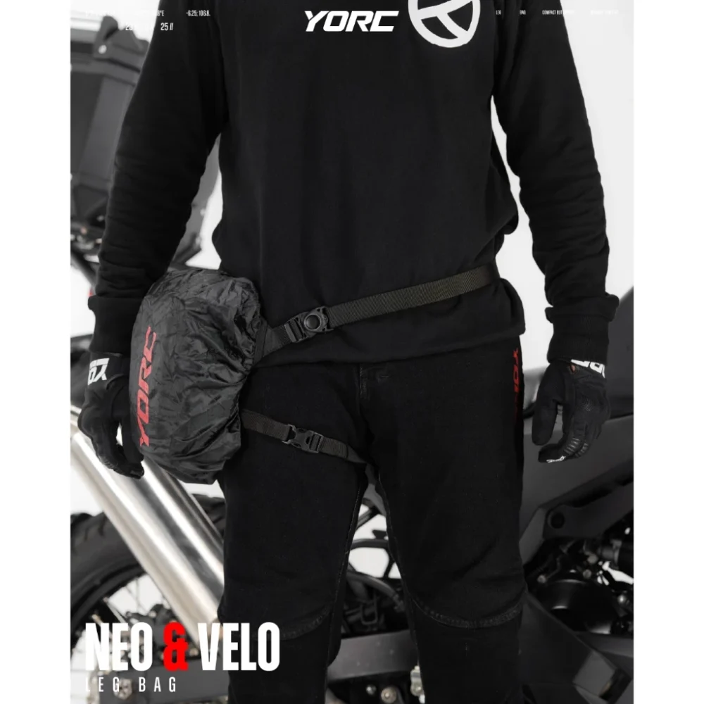 YORC B06-25 Neo Leg Bag Black - Image 5