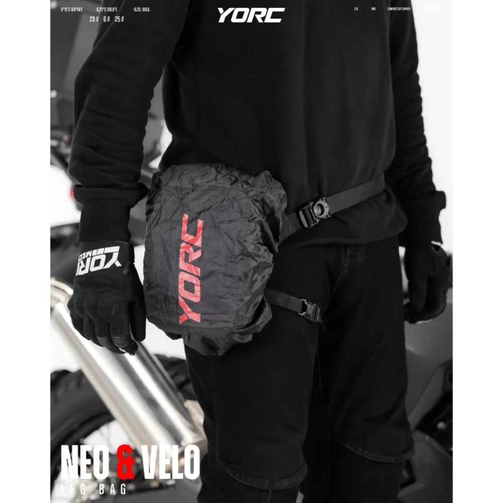 YORC B06-25 Neo Leg Bag Black - Image 6