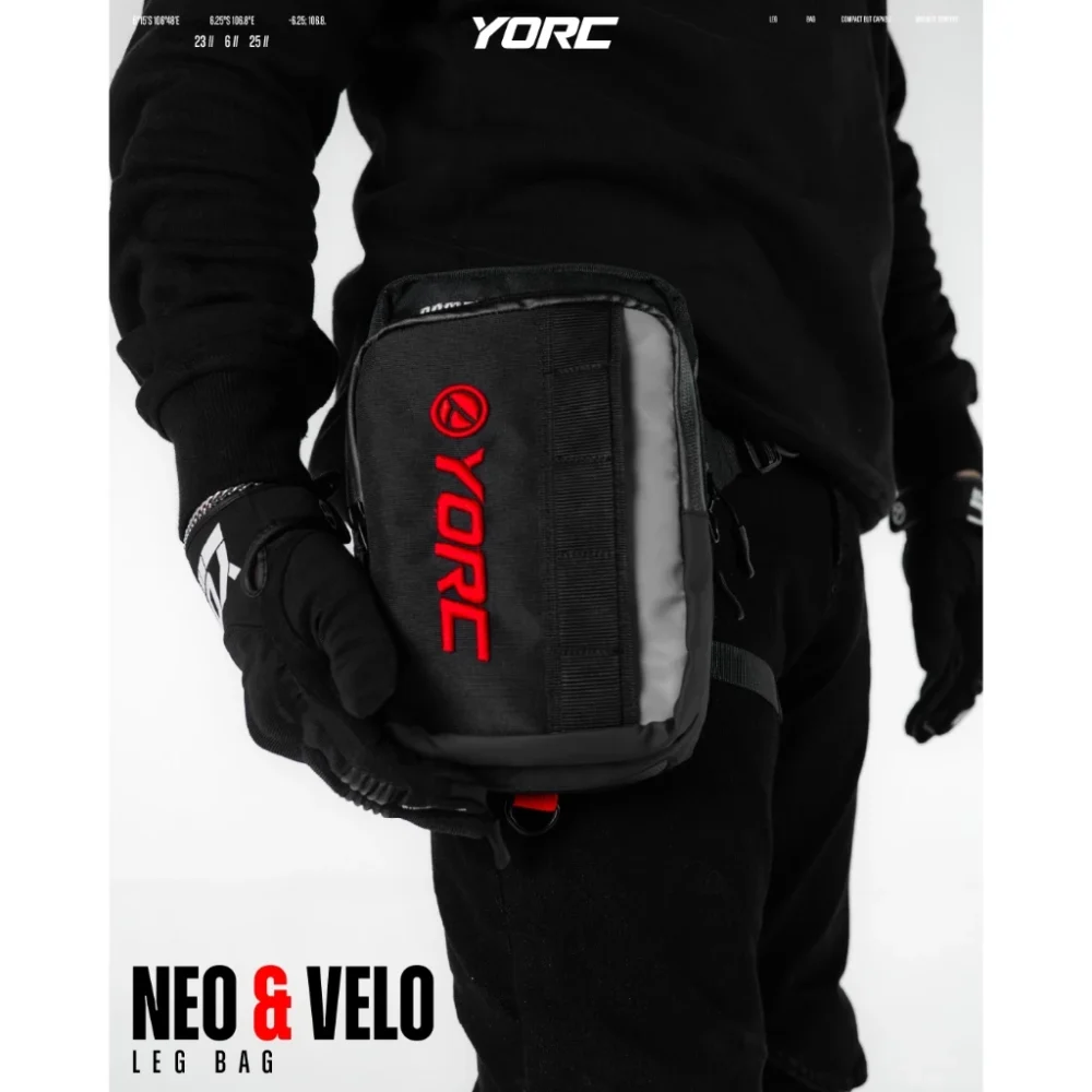 YORC B06-25 Neo Leg Bag Black - Image 3