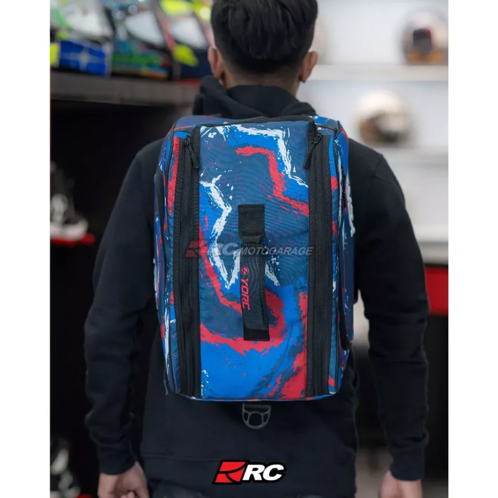 YORC FlexCarry Aero Blue Helmet Bag