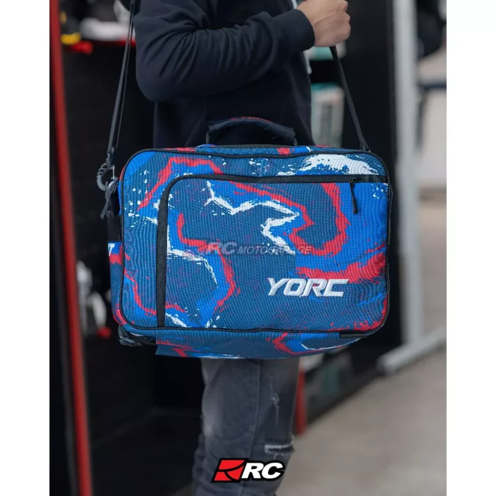 YORC FlexCarry Aero Blue Helmet Bag - Image 3