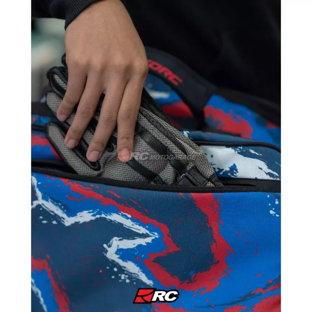 YORC FlexCarry Aero Blue Helmet Bag - Image 5