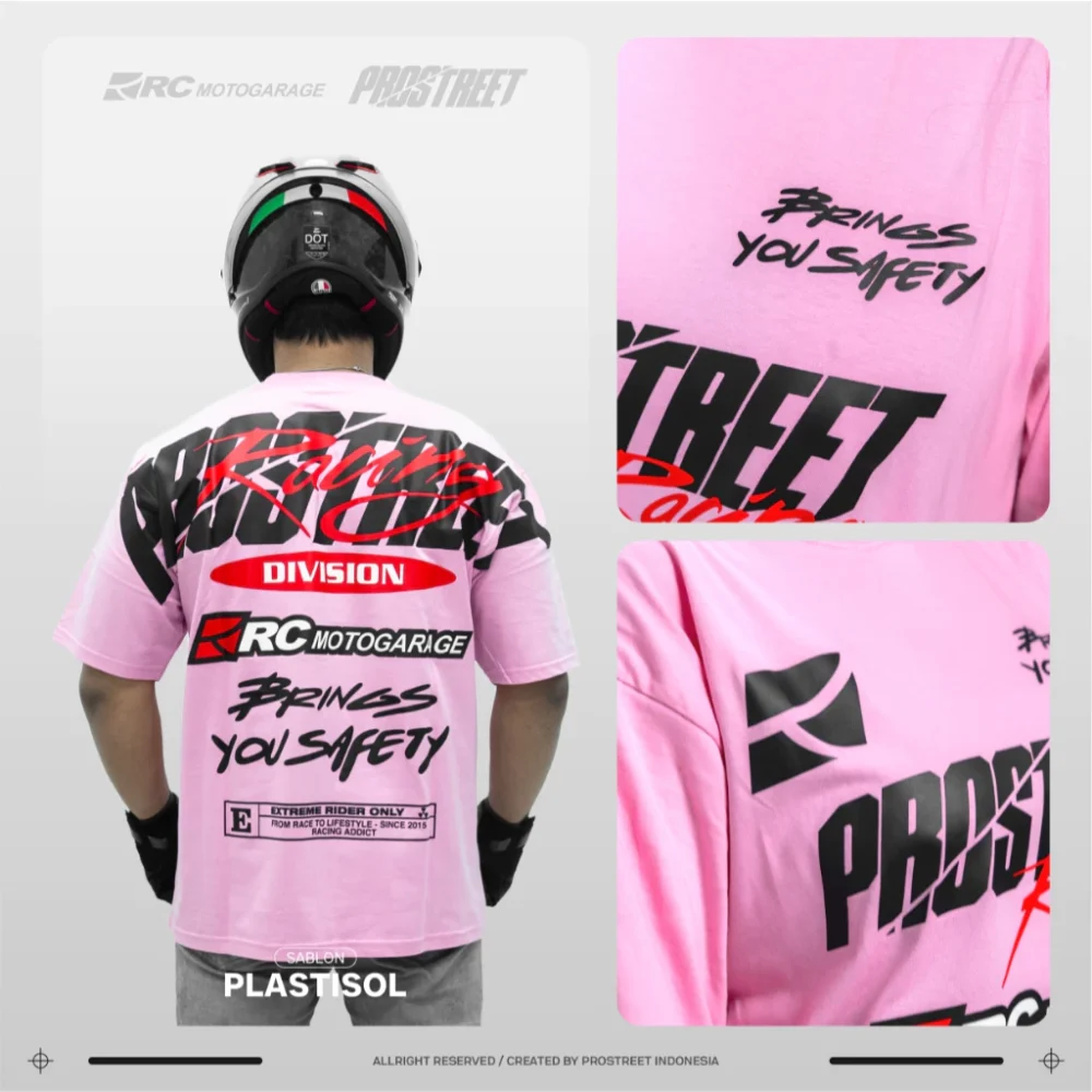 RC X Prostreet Victory Collab Pink T-Shirt - Image 5