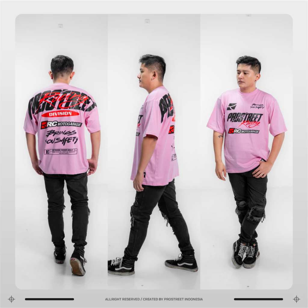 RC X Prostreet Victory Collab Pink T-Shirt - Image 3