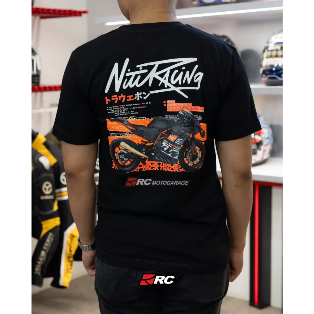 NitiRacing KTM Merch Black T-Shirt - Image 4