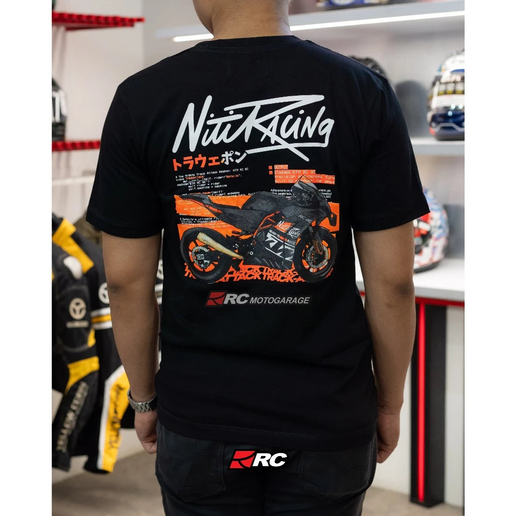 NitiRacing KTM Merch Black T-Shirt - Image 4