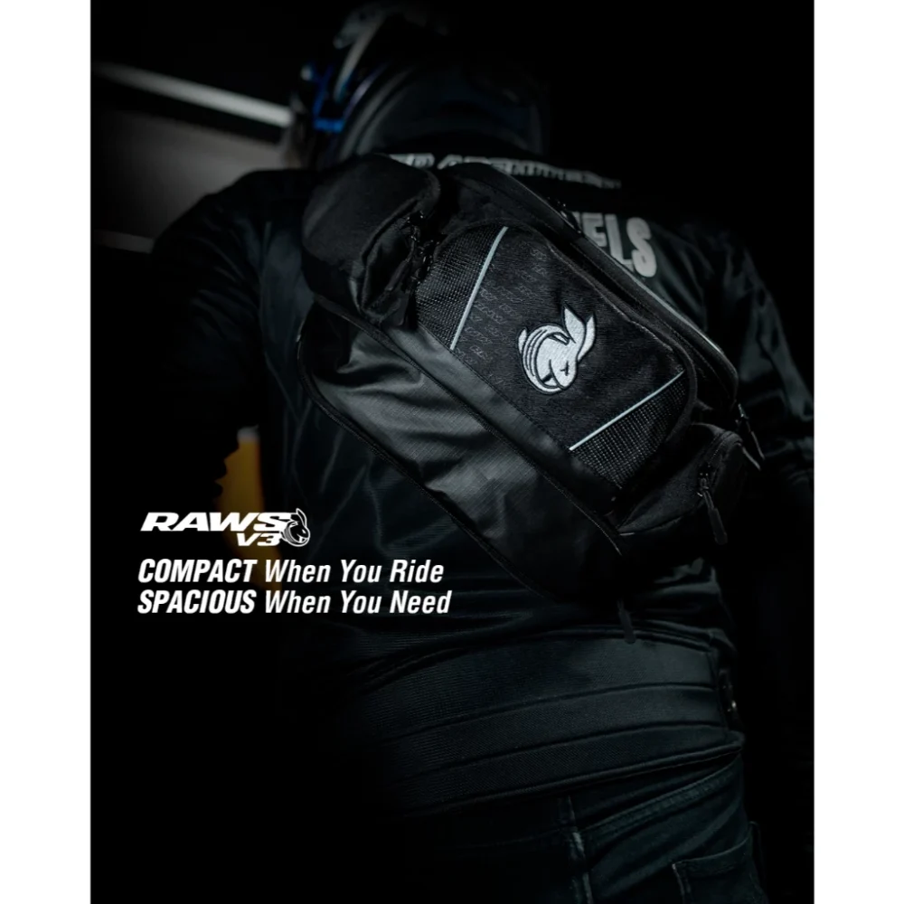 Rabbit and Wheels Raws V3 Black Waist Bag - Image 7