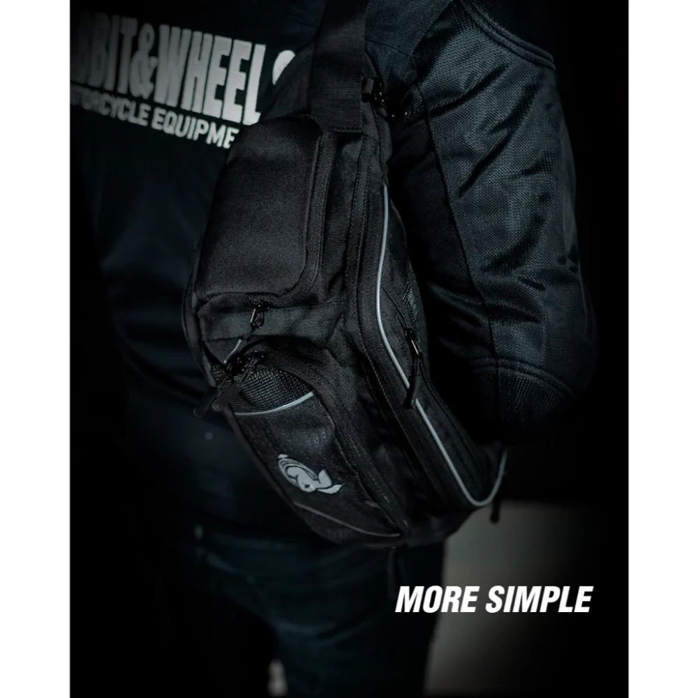 Rabbit and Wheels Raws V3 Black Waist Bag - Image 8