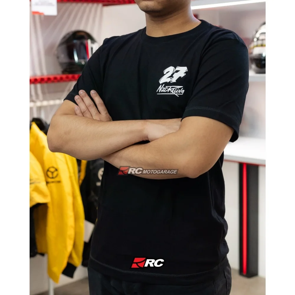 Alternative view of NitiRacing Felix Merch Black T-Shirt