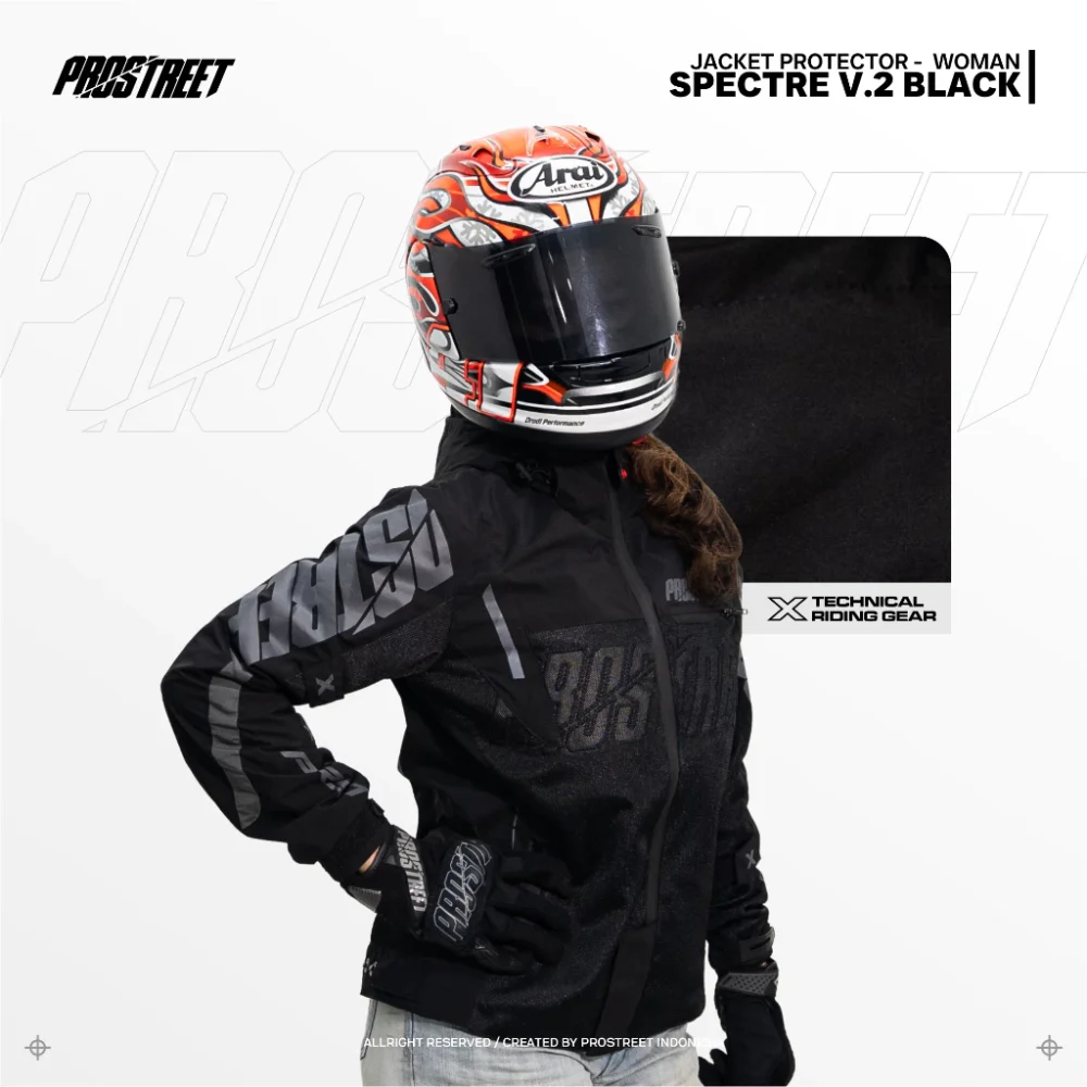 Prostreet Woman Spectre Air Tech System V2 with Protector Black Jacket