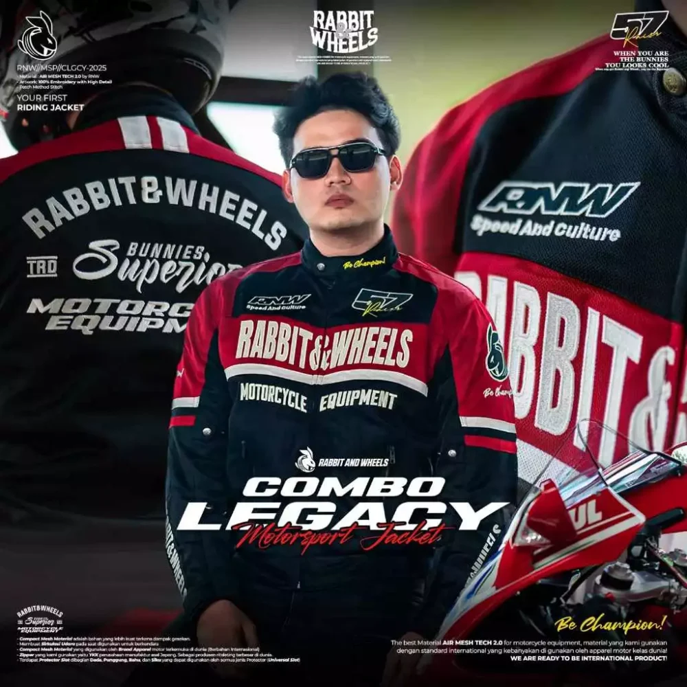 Rabbit and Wheels Combo Legacy Red Jacket