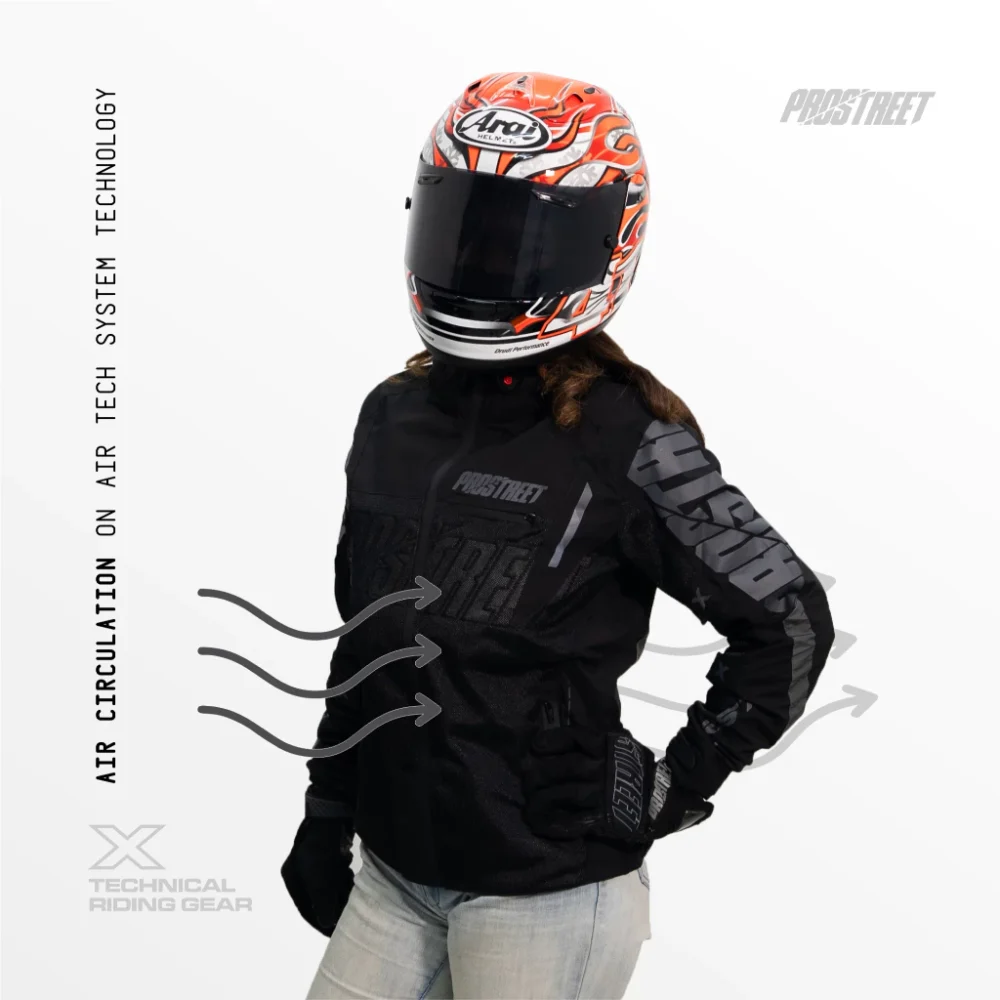 Prostreet Woman Spectre Air Tech System V2 with Protector Black Jacket - Image 2