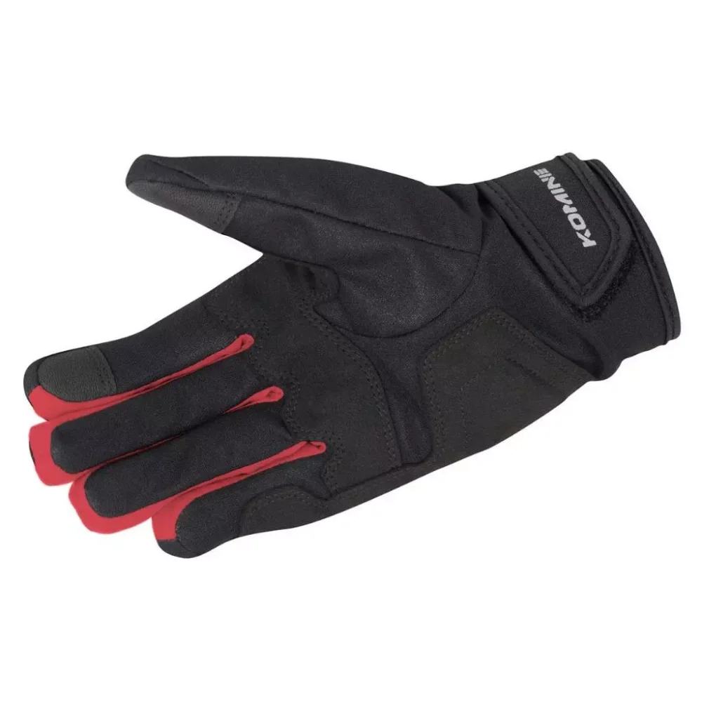 Alternative view of Komine GK 245 Protect Rain Short Black Red Gloves
