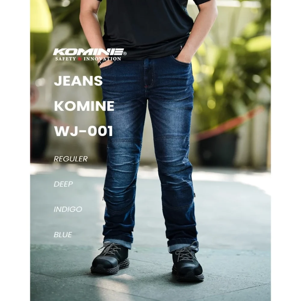 Alternative view of Komine WJ 001 Jeans Reguler Fit Blue Pants